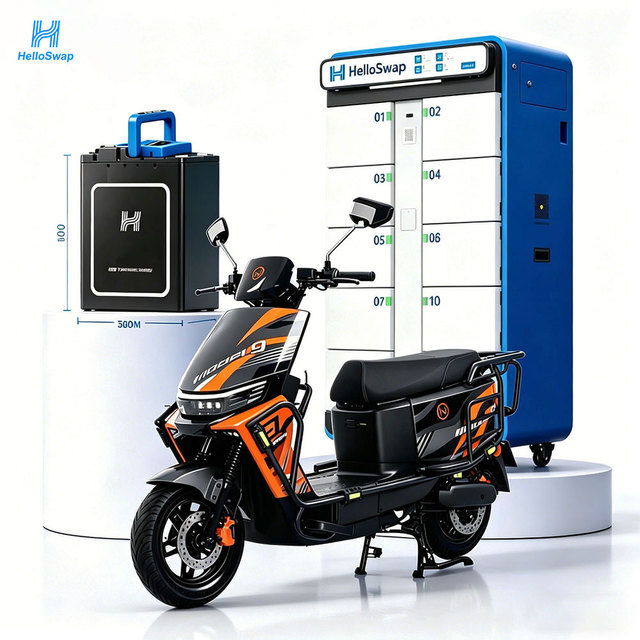 HelloSwap Battery Swapping Station Power Exchange Cabinet Li-ion Battery Pack for EV Motorbike Exchange Solution Outdoor