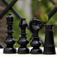 Juego de Ajedrez de Madera de la Serie Reconstruida de Caert para Adultos y Niños, Juego de Mesa y Rompecabezas con Tablero y Piezas para Niños