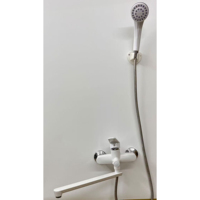 Ensemble de robinetterie de baignoire trois fonctions NES-CAB8, vente en gros, robinet d'eau chaude et froide avec douchette rotative extensible