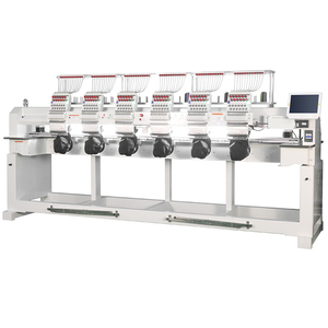 Máquina <span class=keywords><strong>de</strong></span> <span class=keywords><strong>Bordar</strong></span> Industrial Computarizada <span class=keywords><strong>de</strong></span> 6 Cabezas <span class=keywords><strong>y</strong></span> 12/15 Agujas, Área <span class=keywords><strong>de</strong></span> Trabajo <span class=keywords><strong>de</strong></span> 400x450mm, para Gorras <span class=keywords><strong>y</strong></span> Prendas, Usada - Product Image 1