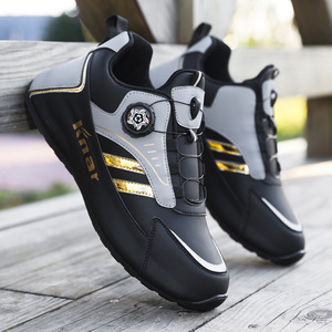 Chaussures de basket-ball pour hommes, tige en PU de haute qualité, semelle en caoutchouc, doublure en coton, pour toutes les saisons - Product Image 3