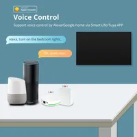 Zemismart Tuya Zigbee US pas d'interrupteur noir neutre 1 2 3 Gangs interrupteur d'éclairage mural Smartthings contrôle de bord Alexa Google Home