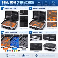 Boîte à outils portable personnalisable, anti-poussière, en alliage d'aluminium, boîtes à équipement, étui personnalisé OEM