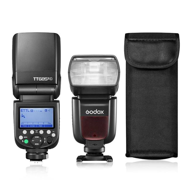 New Godox TT685II/TT685IIC/IIN/IIS/IIF/O TTL HSS Aluminum Alloy Camera Flash Speedlite Wireless Remote Control for Photo Studio