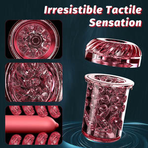 Masturbatore Maschile Elettrico Completamente Automatico Impermeabile Telescopico Rotante per Uso con Pallina Orale Giocattoli Sessuali per Adulti Airplane Cups 1000g - Product Image 3