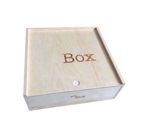 Diseño personalizado tapa deslizante 4 compartimiento de <span class=keywords><strong>madera</strong></span> de pino de la <span class=keywords><strong>caja</strong></span> de regalo - Product Image 1