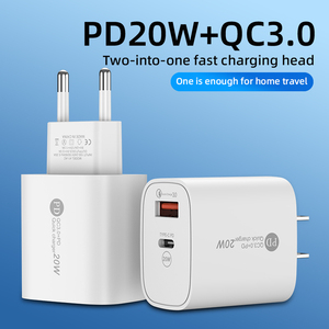 Adaptador de Viaje de Carga Rápida QC3.0 de 15W con Enchufe para EE. UU. y UE, Gran Venta, Cargador USB C de 20W para iPhone 15 14 <span class=keywords><strong>13</strong></span> 12 11 20W Max BLN - Product Image 6
