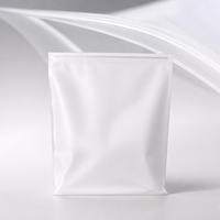 Sacs Ziplock en PLA PBAT givré mat, compostables, 100 % biodégradables en amidon de maïs, disponibles en différentes tailles