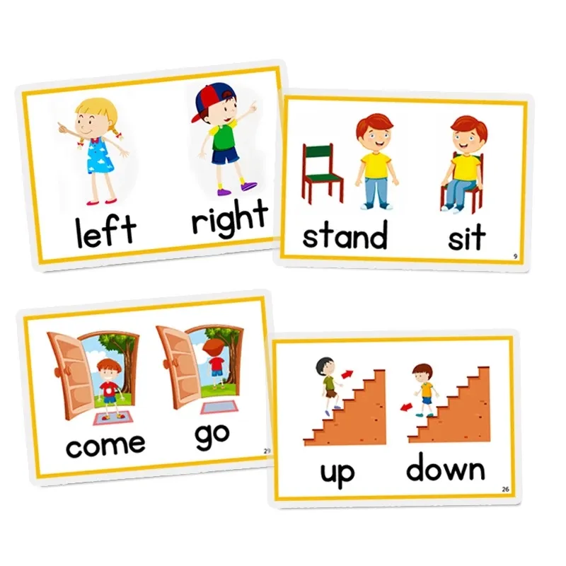 幼児のための教育用フラッシュカード-文字を学ぶ色形数字と動物-2〜4歳の幼児学習おもちゃ