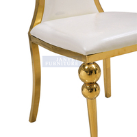 Chaise de banquet de mariage dorée de luxe pour événements - Offre spéciale