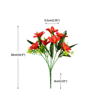 Vente en gros bon marché bouquet de fleurs de lys artificielles Real Touch Lily Calla pour la décoration de la maison de mariage