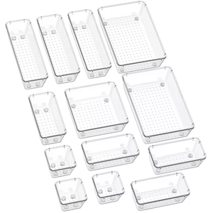 Clear Plastic Bedroom Makeup <strong>Mini</strong> <strong>Drawer</strong> Storage Bins Kichen Acrylic <strong>Drawers</strong> Organizer - Product Image 1