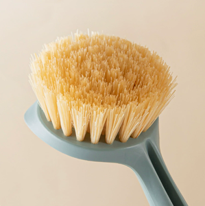 Zenidoo Eco-Friendly Plastic Handle Wire Kitchen <b>Scrubbing</b> Brush Silicone Bristles for Non-Stick Oil Plant Hair Removal Cleaning - Product Image 6