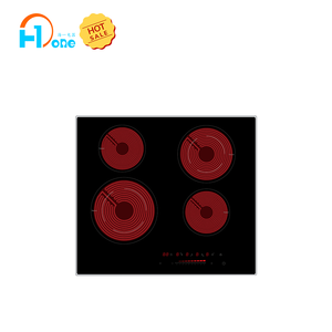 <span class=keywords><strong>Piano</strong></span> <span class=keywords><strong>Cottura</strong></span> in Ceramica Integrato a 4 Zone da 60cm con Controlli Touch, Fornello Elettrico per Uso Domestico 6400W con Timer 99 Minuti - Product Image 1