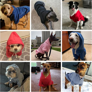 Basic Hond Hoodie Zachte En Warme Trui Hond Winterjas Koud Weer Kleding Klassieke Print Outdoor Wear Duurzame 1Pc/Opp Tas - Product Image 6