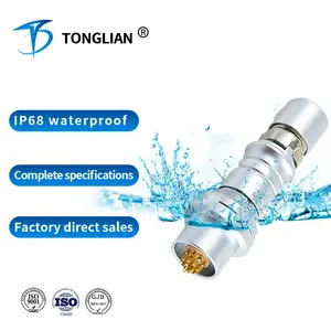 TT F S1series Custom IP68 waterproof 2 4 6 8 8 12 Pin connettore circolare autobloccante raccordi fabbrica produce