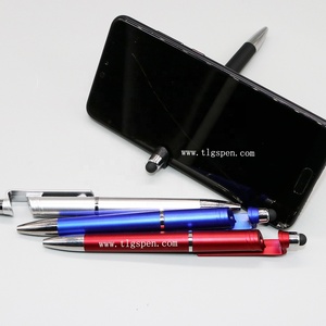 Chất lượng cao kinh doanh biểu tượng tùy chỉnh quảng cáo bút màn hình cảm ứng Bút với người giữ điện thoại - Product Image 3