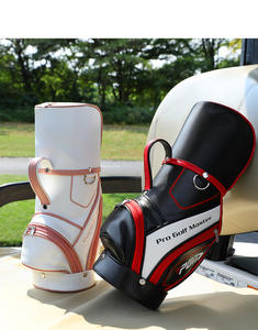 पोर्टेबल अल्ट्रा-लाइट मिनी गोल्फ कैरी बैग यूनिसेक्स हैंडहेल्ड सिंथेटिक चमड़े के गोल्फ पाउच वाटरप्रूफ टिकाऊ ले - Product Image 1