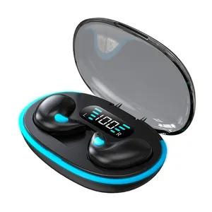 X55 TWS Earphone Bluetooth Mini, Earbud Nirkabel, Earbud Bluetooth Mini, Earpieces Kotak Pengisian Daya Nirkabel