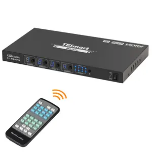 TESmart 4X4 Hdmi Matrix Chuyển 4K Hdcp Hdmi Matrix Chuyển Đổi Video Matrix Switcher Với Âm Thanh