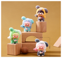 Figurines miniatures 3D en résine, mignonnes, en forme de dessin animé, avec effet floqué, modèle de poupée, vente en gros, jouet capsule à collectionner, fabricant