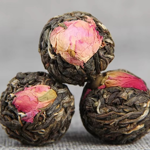Té de Pu'er Crudo de Rosa, Material Puro de Árboles Antiguos de Yunnan, Calmante <span class=keywords><strong>para</strong></span> la Mente y <span class=keywords><strong>el</strong></span> Cuerpo, Té Herbal Perla de Dragón - Product Image 1