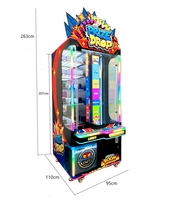 Machine de jeu d'arcade 2-en-1 à monnayeur, à fort potentiel de profit, avec distribution de tickets et de prix, en plastique, pour centre de jeux et équipement de divertissement