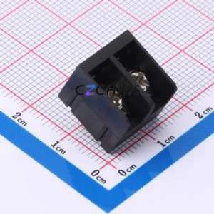 DBT50P-6.35-2P-BK-P Barrier Terminal Block Through hole Component (THT),P=6.35mm Connector 6.35mm 10A 300V - Product Image 1