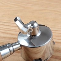 Porte-filtre à double bec de 51 mm en acier inoxydable 304 pour machine à expresso Delonghi Dedica, compatible avec les modèles EC680, EC685, EC820