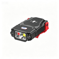 Mini Linterna Frontal LED con Sensor, Luz de Clip para Gorra, Portátil, Recargable por USB, Ajustable, para Pesca y Camping, ABS, Regulable, 12 Horas de Duración