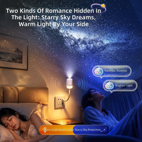 Projecteur de plafond USB rotatif à 3 diapositives, projecteur HD Lune Terre Saturne Galaxie, lampe de nuit ciel étoilé pour la décoration de la pièce