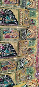 Viscosa Natural de Lujo Raja Rani, Crepé Natural con Estampado Posicional para Vestidos de Verano para Mujer, Costura y Confección de Prendas - Product Image 2