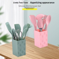 Ensemble d'ustensiles de cuisine en silicone 7 pièces, mini-outils de cuisson pour la diversification alimentaire des enfants, antiadhésifs et résistants aux hautes températures