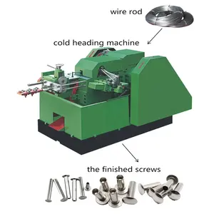 Çivi ve vida yapmak için paslanmaz tel Metal dövme makineleri diş açma makinesi