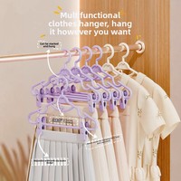 Multifunktionale Kunststoff-Hosenbügel mit Clips, Kleiderbügel für Zuhause, Kleiderschrank, rutschfest, nicht abfärbend, JK-Style, für Röcke