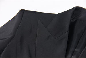 Nuovo e lussuoso <span class=keywords><strong>Blazer</strong></span> autunno con perline di cristallo da donna con motivo scintillante strass Oversize giacca giacca nera da donna - Product Image 4