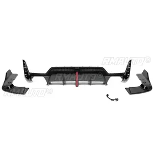 Diffuseur de pare-chocs arrière noir brillant style MP pour BMW G20 2020-2022, accessoires de carrosserie pour BMW G20. - Product Image 6