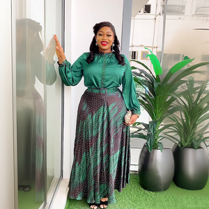 Schöne <span class=keywords><strong>XXL</strong></span> <span class=keywords><strong>Plus</strong></span> <span class=keywords><strong>Size</strong></span> Frauen lange afrikanische Mode Kleider Bodycon Silhouette natürliche lässige formelle sexy für muslimische dicke Frauen - Product Image 4