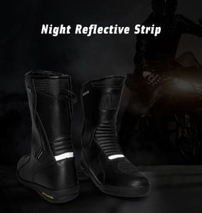 Bottes de motocross en cuir imperméable pour homme Chaussures de motocross pour moto d'enduro Bottes pour hommes - Product Image 4