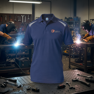TTAKE Regular Short Sleeve Polo <b>Shirt</b> Black S Performance Fabric Workwear - Product Image 3
