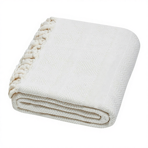 Serviette en coton turque Peshtemal jacquard 2026 pour la salle de bain, la plage, le <span class=keywords><strong>spa</strong></span>, le sauna, avec logo personnalisé - Product Image 1