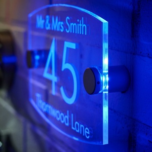 <b>LED</b> Illuminated Standoff Mount Acrylic Sign Kit Supports for Signage & Displays - Product Image 2