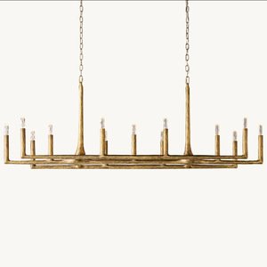 Meerosee Đèn chùm hình chữ nhật hiện đại phòng ăn đèn chùm đèn hiện đại phòng khách hiện đại md98081 - Product Image 3