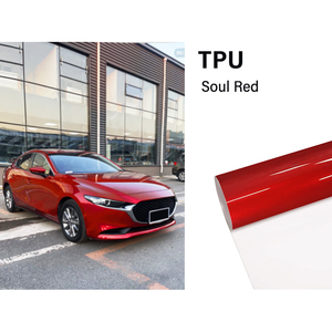 <span class=keywords><strong>ASD</strong></span> Anti Scratch TPU Soul Red Roll Body Car Wrap Auto Reparación Alto brillo Colorido Coche Película que cambia de color OEM Pegatinas húmedas PPF - Product Image 6