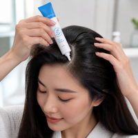 Sérum Ampoule Professionnel Soin du Cuir Chevelu pour Cheveux Fins Hommes Femmes 20ml Favorise un Aspect Plus Épais Formule Rafraîchissante au Menthol