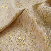 Kain Jacquard Emas Berkualitas Tinggi Kain Brokat Jacquard Bunga