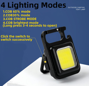 Super Bright COB LED <b>Work</b> <b>Light</b> USB Rechargeable Portable Floodlight with Magnetic Base & Bottle Opener Hook Waterproof Multi-fu - Product Image 5