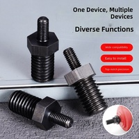 Tige de conversion pour meuleuse d'angle M5 à M10 45 #   Adaptateur de broche pour perceuse électrique miniature en acier de 3 pouces pour le polissage et la découpe