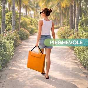 Tappetino da Spiaggia Pieghevole con Schienale Regolabile 150x50x42 Cm, Cuscino Incluso per Uso Esterno - Product Image 5