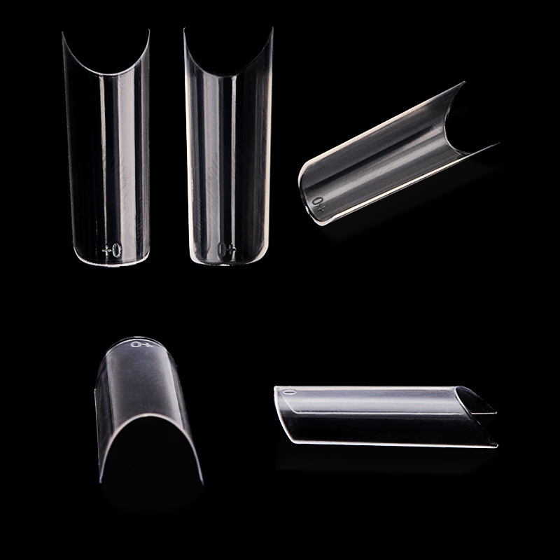 Nail Factory Acrylic Fake Tips XL Square Straight C Curve Nail Tips 550 PCS